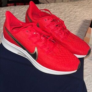NWOT Nike Zoom Bright Red Running Shoes Size 8